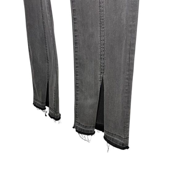 Liverpool Women’s 6 Bootcut Jeans Gray Ankle Slit Mid Rise Stretch - Picture 2 of 7